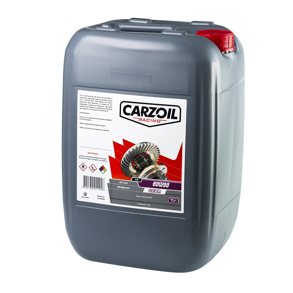 Lubricantes Carzoil Premium - Lubricante Premium Caja y Transmisión SAE API GL5 Multigrado Garrafa Carzoil