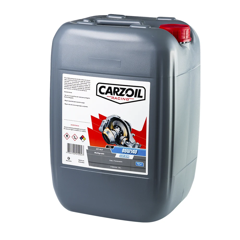 Lubricantes Carzoil Premium - Lubricante Premium Caja y Transmisión SAE 85W140 API GL5 Multigrado Garrafa Carzoil